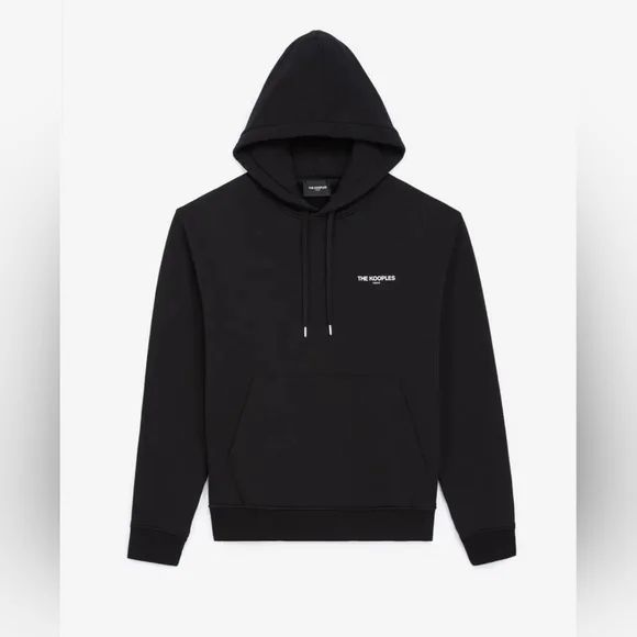 THE KOOPLES Graphic Hoodie With Couple And Logo black designer